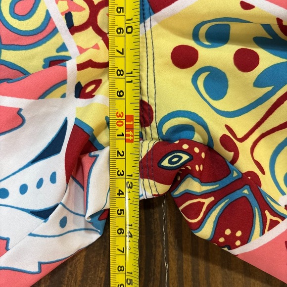 MARGARITAVILLE Mens Swim Trunks Board Shorts 36 Multicolor Patchwork Print - Picture 10 of 10